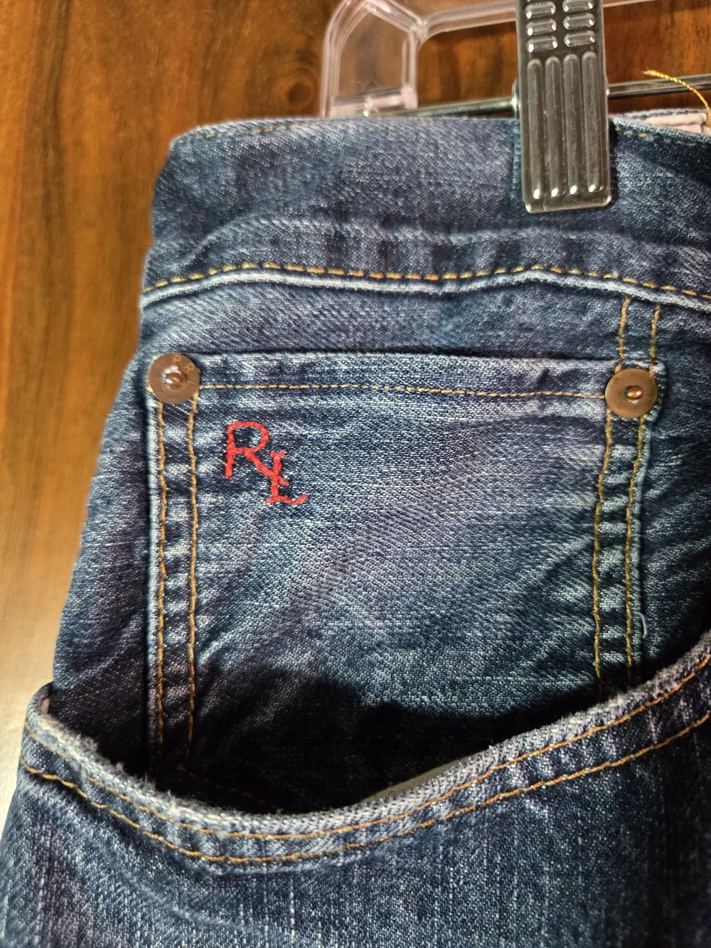 Polo Ralph Lauren Straight Jeans Preppy Casual 100% Cotton Men's 40 x 32 Vintage